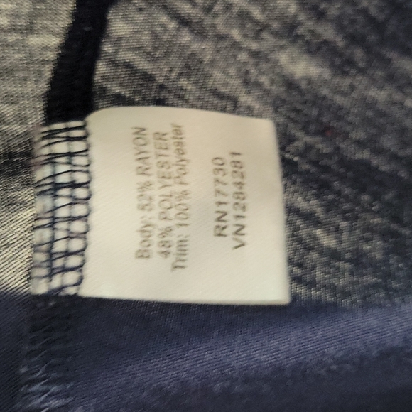 Converse All Stars blue ruffle tank, high / low cut, blue, size small - Picture 4 of 6